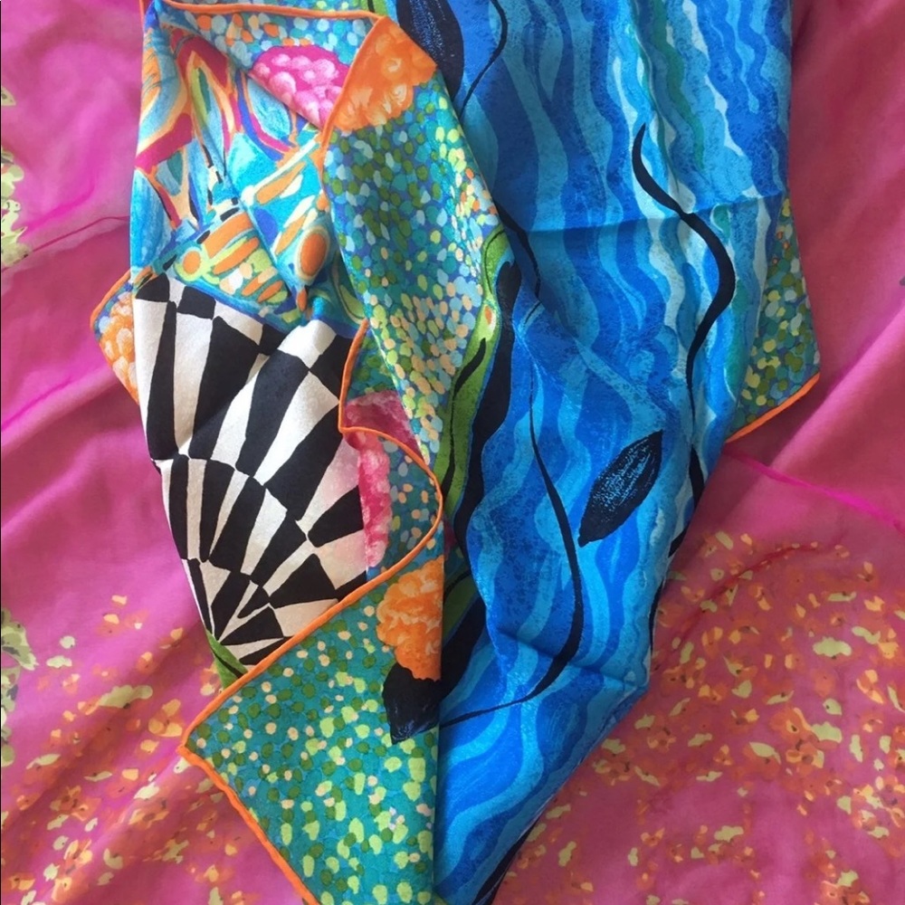 louis feraud silk scarf vintage - Picture 7 of 10